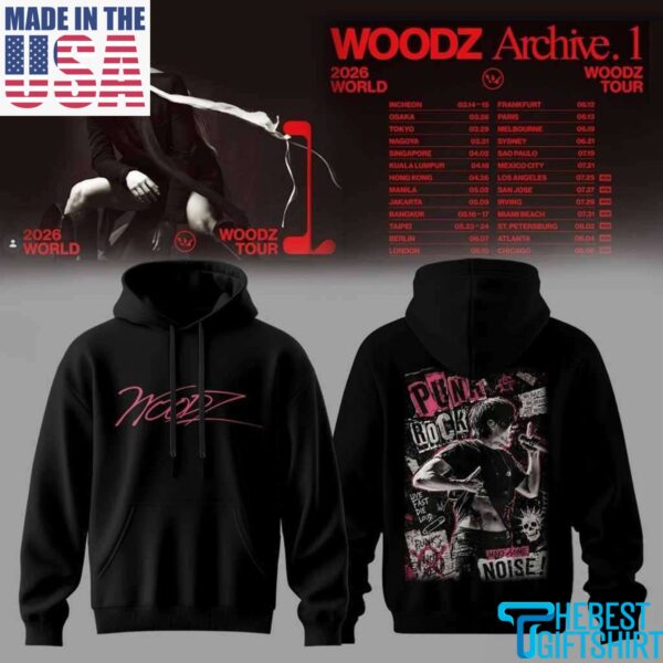 Woodz World Tour Archive 1 Tee Hoodie Collection, Gift For Fans