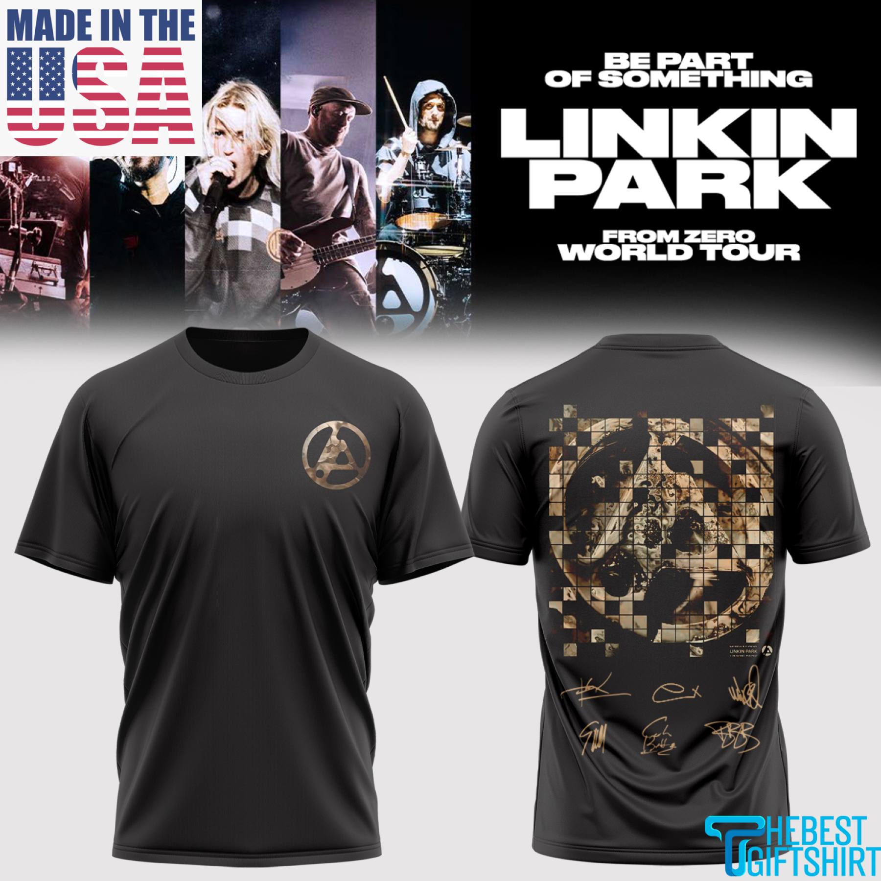 Linkin Park From Zero World Tour 2026 Premium Signature Graphic