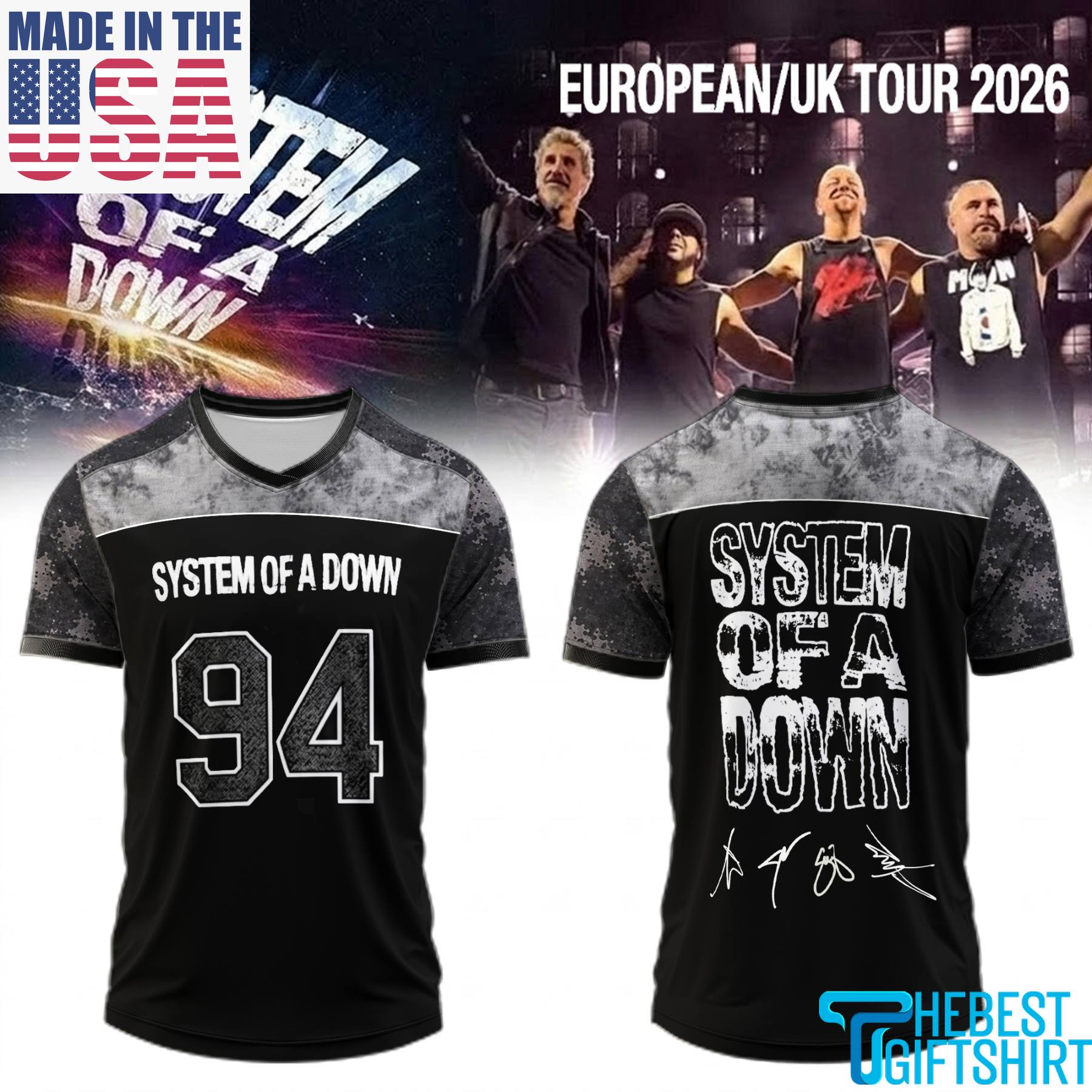 System Of A Down Europe UK Stadium Tour 2026 Premium Collector