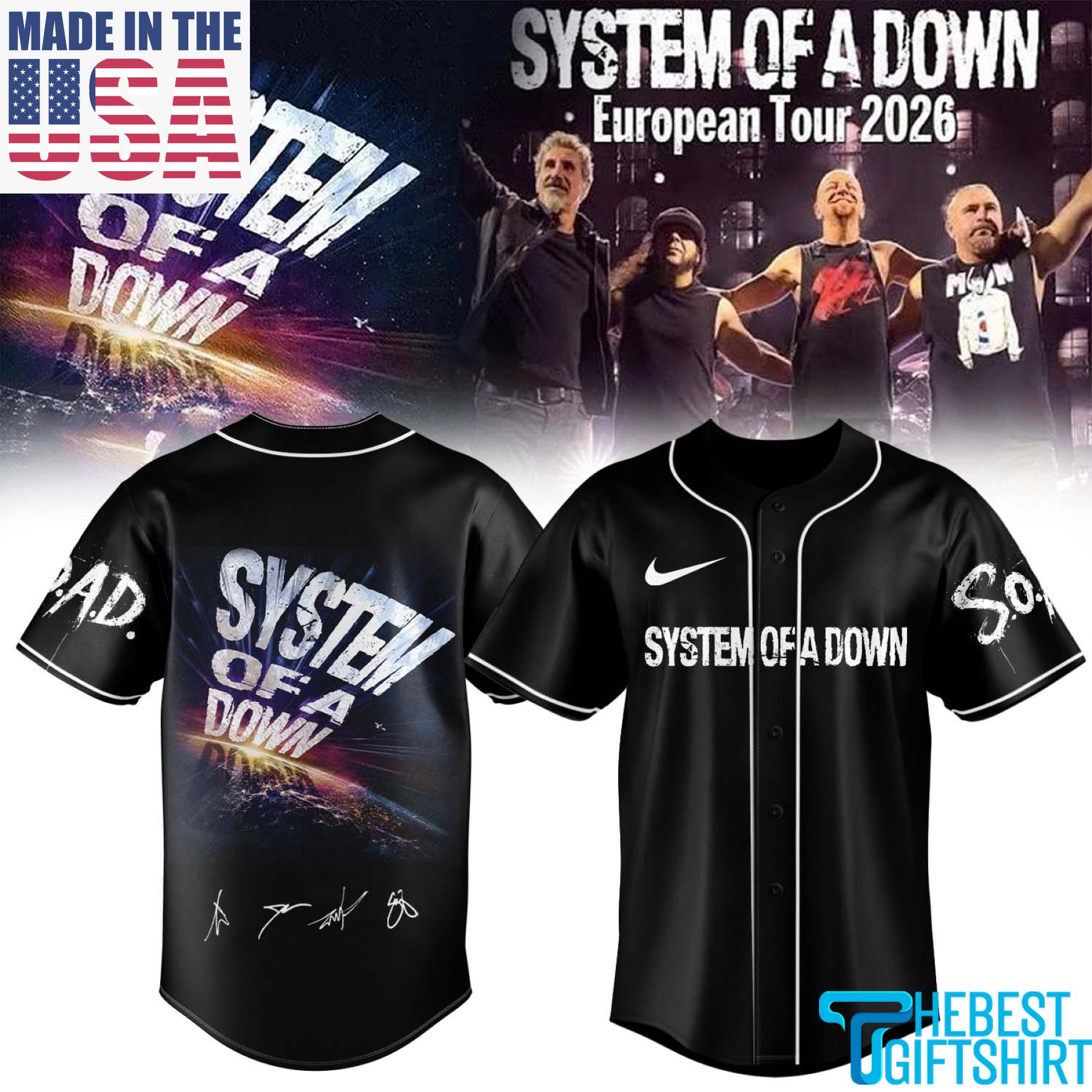System Of A Down Europe UK Stadium Tour 2026 Signed Limited